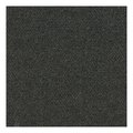 Foss Floors 7ND4N0916PK Carpet Tile, 18 in L Tile, 18 in W Tile, Hobnail Pattern, Pattern, Black Ice 7ND4N0910PKR